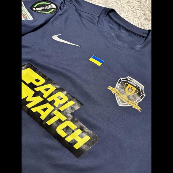 DNIPRO-1 2022/23 Match Worn JERSEY #6 BUSANELLO Ukraine CONFERENCE LEAGUE Nike - Picture 3 of 8